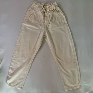 Zara High Waisted, Cream pants